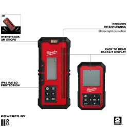 Milwaukee Red Exterior Dual Slope Rotary Laser Receiver 3714