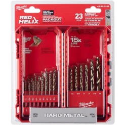 Milwaukee RED HELIX Cobalt Drill Bit Set - 23 Piece 48-89-2338