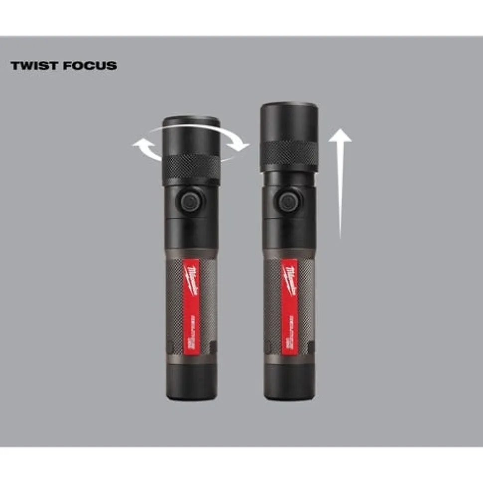 Milwaukee REDLITHIUM USB Twist Focus Flashlight 1100 Lumen 2161-21