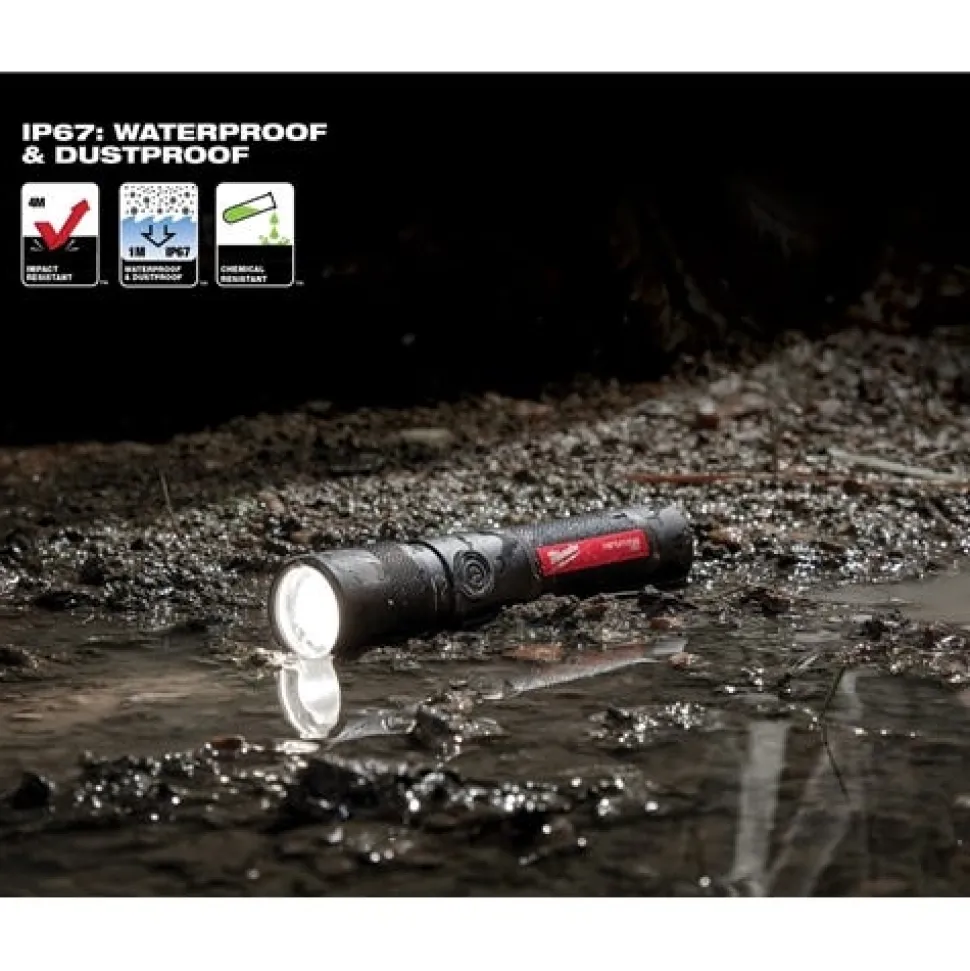Milwaukee REDLITHIUM USB Twist Focus Flashlight 1100 Lumen 2161-21