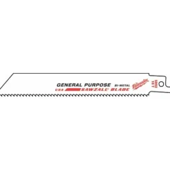 Milwaukee 8" Sawzall Blades 8/12 TPI General Purpose (5 Pack) 48-00-5093