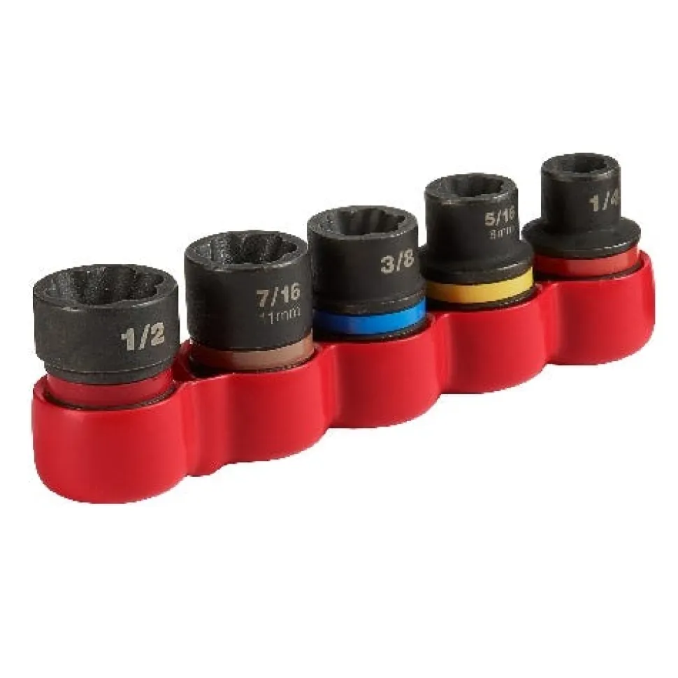 Milwaukee Shockwave Bolt Extractor Set 48-32-8000
