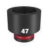Milwaukee Shockwave Impact Duty 3/4" Drive 47mm Standard 6 Point Socket 49-66-6385