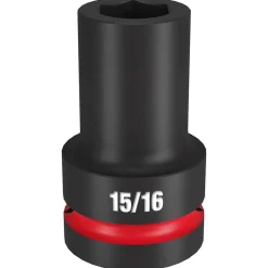 Milwaukee Shockwave Impact Duty 1" Drive 15/16" Deep 6 Point Socket 49-66-6503