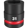 Milwaukee Shockwave Impact Duty 1" Drive 31mm Standard 6 Point Socket 49-66-6596