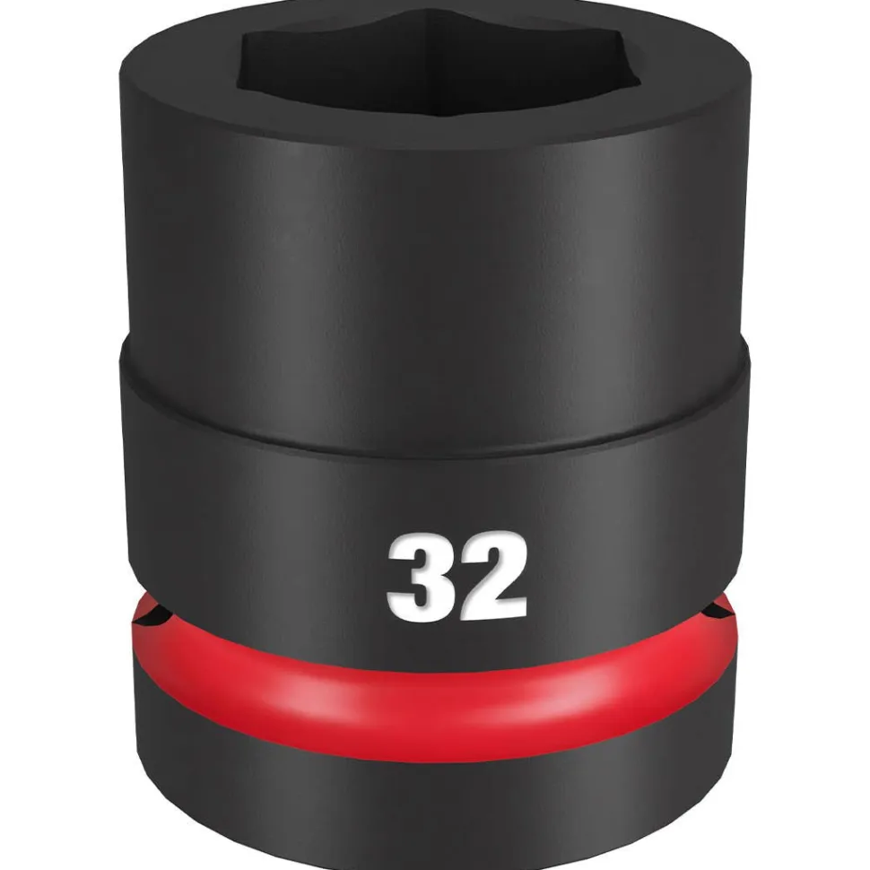 Milwaukee Shockwave Impact Duty 1" Drive 32mm Standard 6 Point Socket 49-66-6597