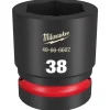Milwaukee Shockwave Impact Duty 1" Drive 38mm Standard 6 Point Socket 49-66-6602