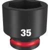 Milwaukee Shockwave Impact Duty 1/2" Drive 35mm Standard 6 Point Socket 49-66-6267