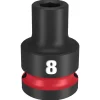Milwaukee Shockwave Impact Duty 1/2" Drive 8mm Standard 6 Point Socket 49-66-6240