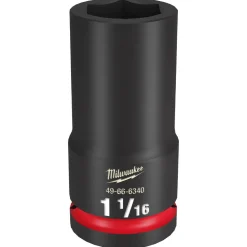 Milwaukee Shockwave Impact Duty 3/4" Drive 1-3/8" Standard 6 Point Socket 49-66-6313