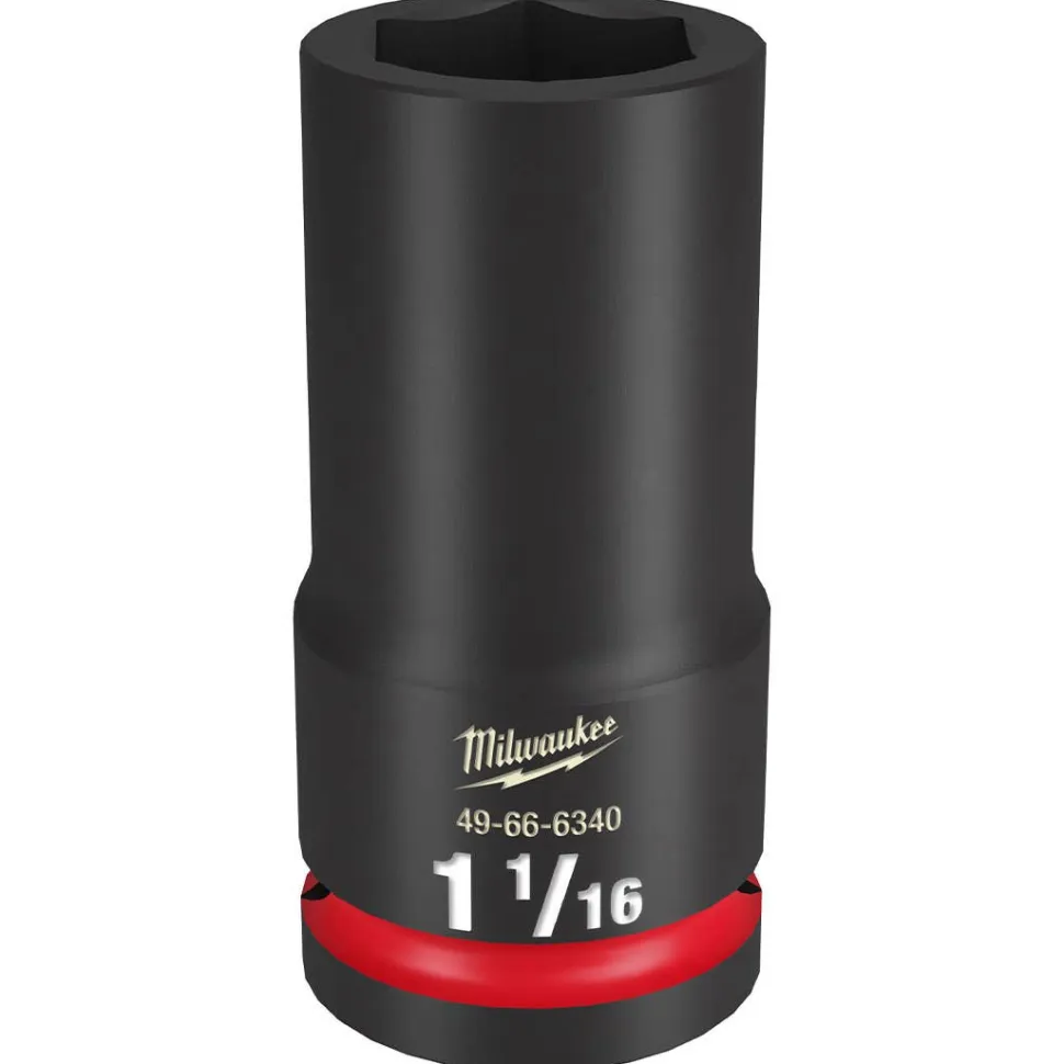 Milwaukee Shockwave Impact Duty 3/4" Drive 1-3/8" Standard 6 Point Socket 49-66-6313