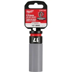 Milwaukee SHOCKWAVE Impact Duty 1/2" Drive 17MM Metric Lug Nut Wheel Socket 49-66-7802