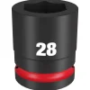 Milwaukee Shockwave Impact Duty 3/4" Drive 28mm Standard 6 Point Socket 49-66-6366