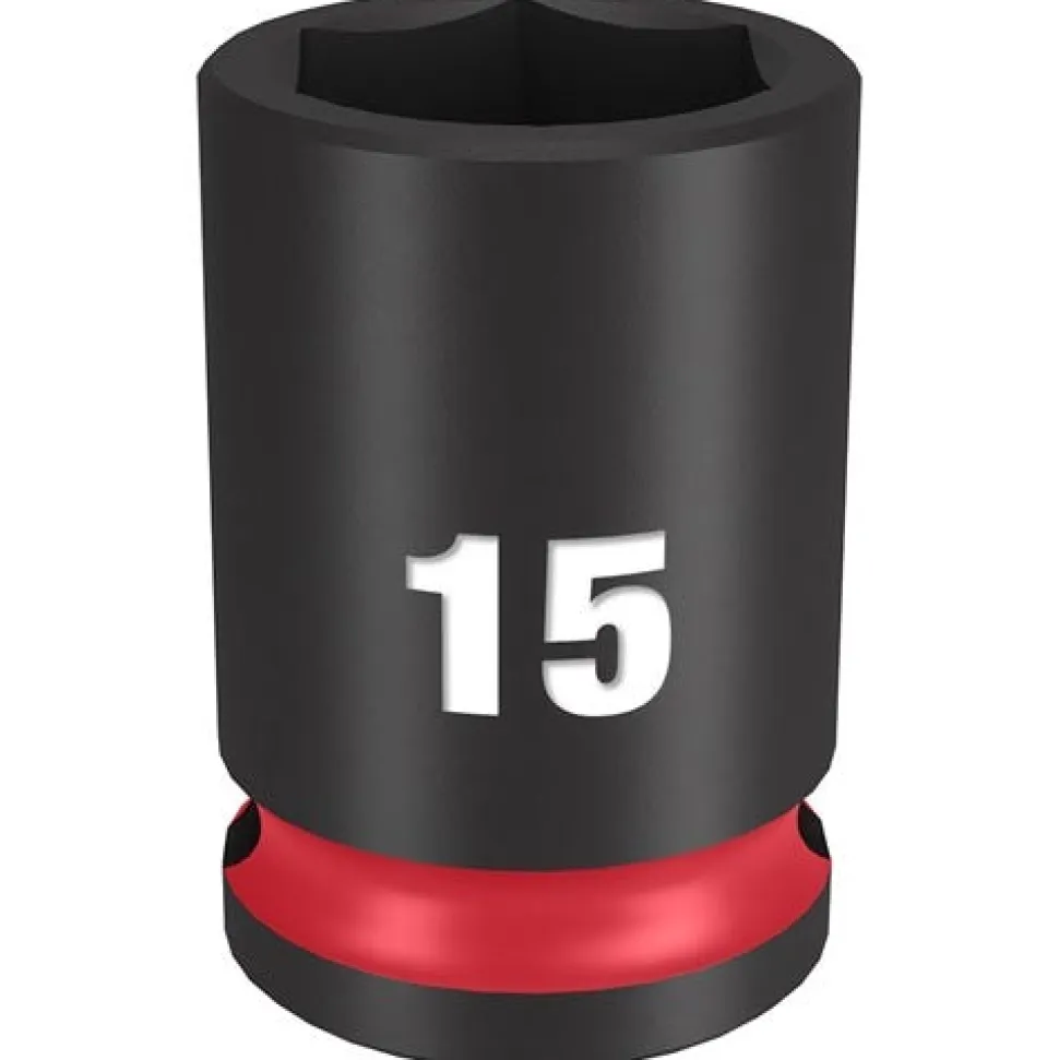 Milwaukee Shockwave Impact Duty 3/8'' Drive 15mm Standard 6 Point Socket 49-66-6139