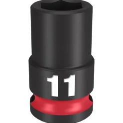 Milwaukee Shockwave Impact Duty 3/8'' Drive 11mm Standard 6 Point Socket 49-66-6135