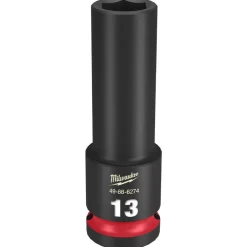 Milwaukee Shockwave Impact Duty 1/2" Drive 13mm Deep 6 Point Socket 49-66-6274