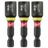 Milwaukee SHOCKWAVE Impact Duty 5/16" x 1-7/8" Magnetic Nut Driver 3PK 49-66-4523