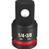 Milwaukee Shockwave Impact Duty 1/4" To 3/8" Drive Socket Adapter 49-66-6720