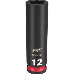 Milwaukee Shockwave Impact Duty 3/8'' Drive 12mm Deep 6 Point Socket 49-66-6154