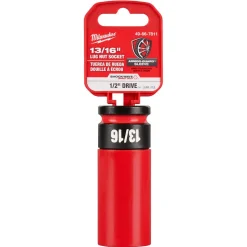 Milwaukee SHOCKWAVE Impact Duty 1/2" Drive 13/16" SAE Lug Nut Wheel Socket 49-66-7811
