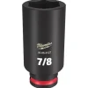 Milwaukee SHOCKWAVE Impact Duty 1/2" Drive SAE & Metric 5 Piece Lug Nut Wheel Socket Set 49-66-7831