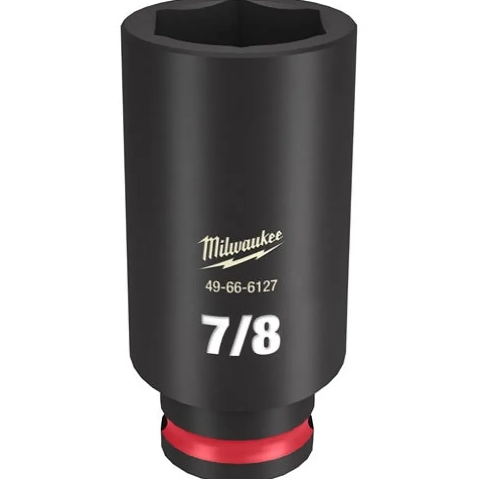 Milwaukee SHOCKWAVE Impact Duty 1/2" Drive SAE & Metric 5 Piece Lug Nut Wheel Socket Set 49-66-7831