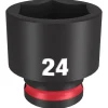 Milwaukee Shockwave Impact Duty 3/8'' Drive 24mm Standard 6 Point Socket 49-66-6147