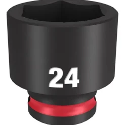 Milwaukee Shockwave Impact Duty 3/8'' Drive 24mm Standard 6 Point Socket 49-66-6147