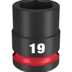 Milwaukee Shockwave Impact Duty 1/2" Drive 19mm Standard 6 Point Socket 49-66-6251