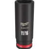 Milwaukee Shockwave Impact Duty 3/8'' Drive 11/16" Deep 6 Point Socket 49-66-6124