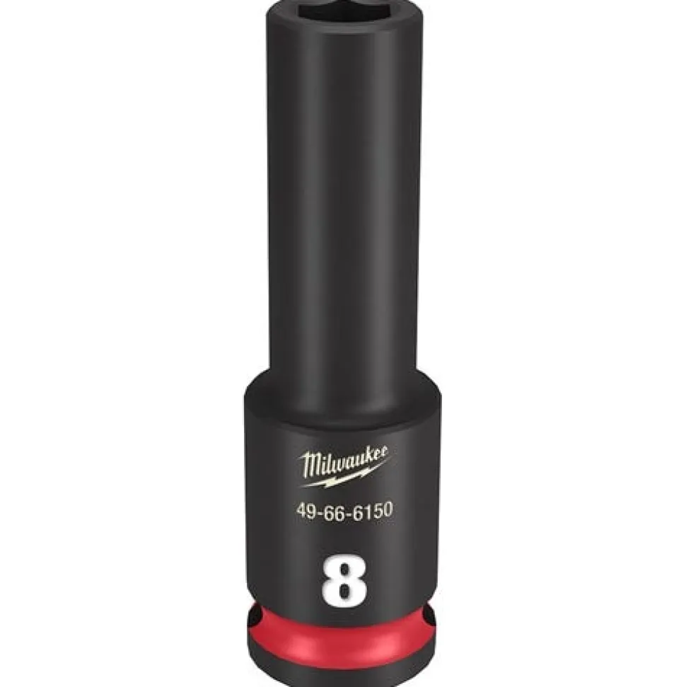 Milwaukee Shockwave Impact Duty 3/8'' Drive 8mm Deep 6 Point Socket 49-66-6150