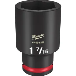 Milwaukee Shockwave Impact Duty 1/2" Drive 1-7/16" Deep 6 Point Socket 49-66-6237
