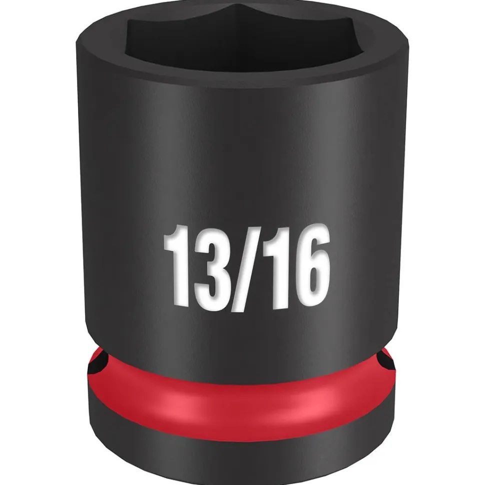 Milwaukee Shockwave Impact Duty 1/2" Drive 13/16" Standard 6 Point Socket 49-66-6207