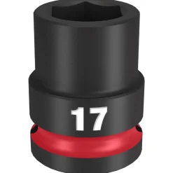 Milwaukee Shockwave Impact Duty 1/2" Drive 17mm Standard 6 Point Socket 49-66-6249