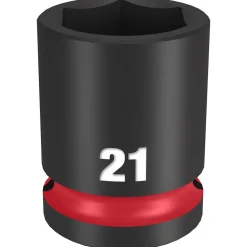 Milwaukee Shockwave Impact Duty 1/2" Drive 21mm Standard 6 Point Socket 49-66-6253