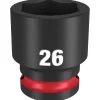 Milwaukee Shockwave Impact Duty 1/2" Drive 26mm Standard 6 Point Socket 49-66-6258