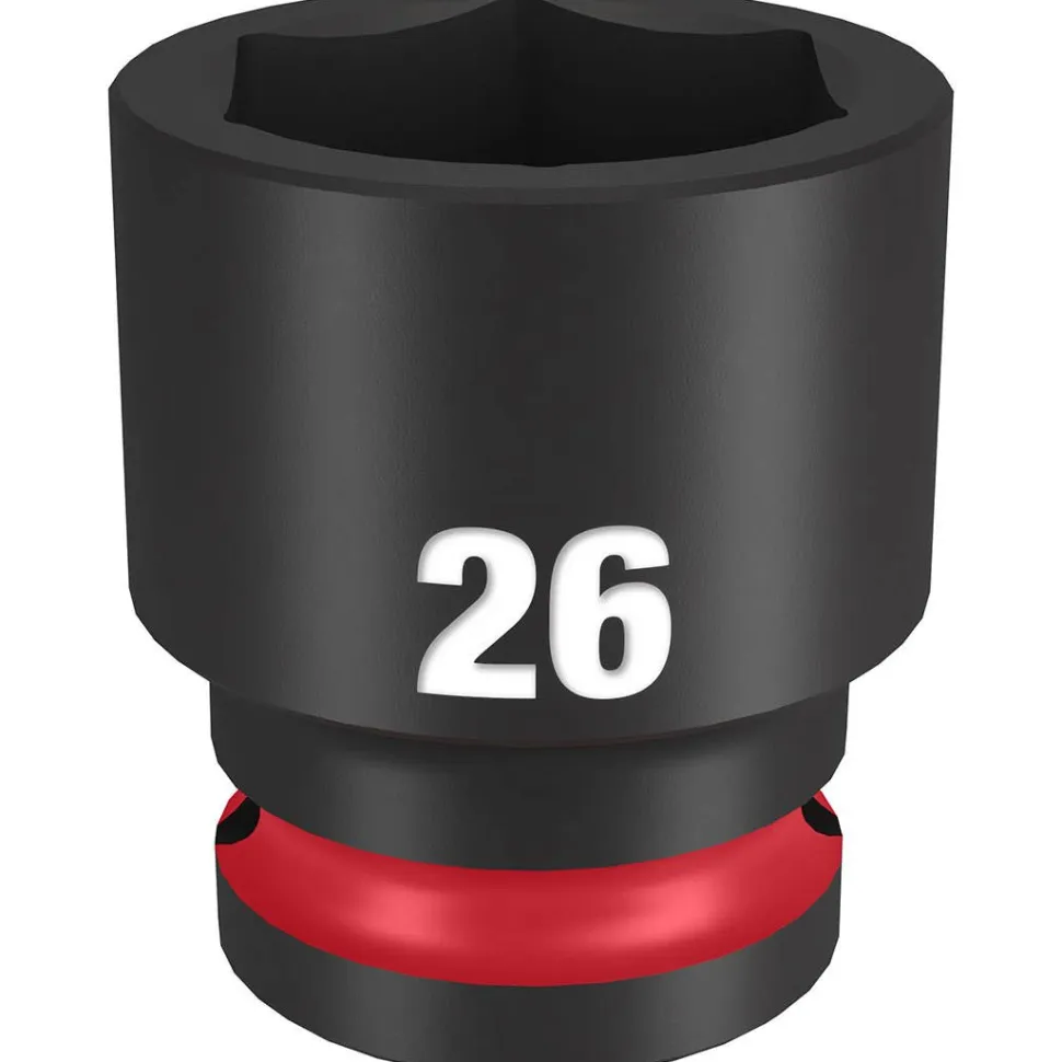 Milwaukee Shockwave Impact Duty 1/2" Drive 26mm Standard 6 Point Socket 49-66-6258