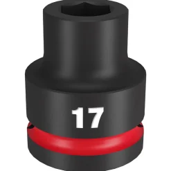 Milwaukee Shockwave Impact Duty 3/4" Drive 17mm Standard 6 Point Socket 49-66-6356