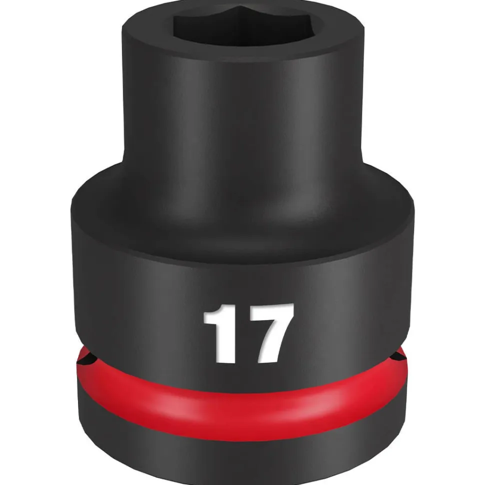Milwaukee Shockwave Impact Duty 3/4" Drive 17mm Standard 6 Point Socket 49-66-6356