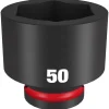 Milwaukee Shockwave Impact Duty 3/4" Drive 50mm Standard 6 Point Socket 49-66-6388