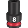 Milwaukee Shockwave Impact Duty 3/8'' Drive 8mm Standard 6 Point Socket 49-66-6132