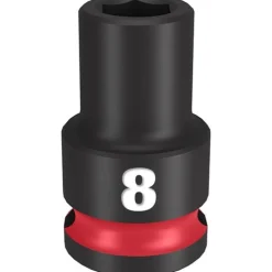 Milwaukee Shockwave Impact Duty 3/8'' Drive 8mm Standard 6 Point Socket 49-66-6132