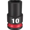 Milwaukee Shockwave Impact Duty 3/8'' Drive 10mm Standard 6 Point Socket 49-66-6134