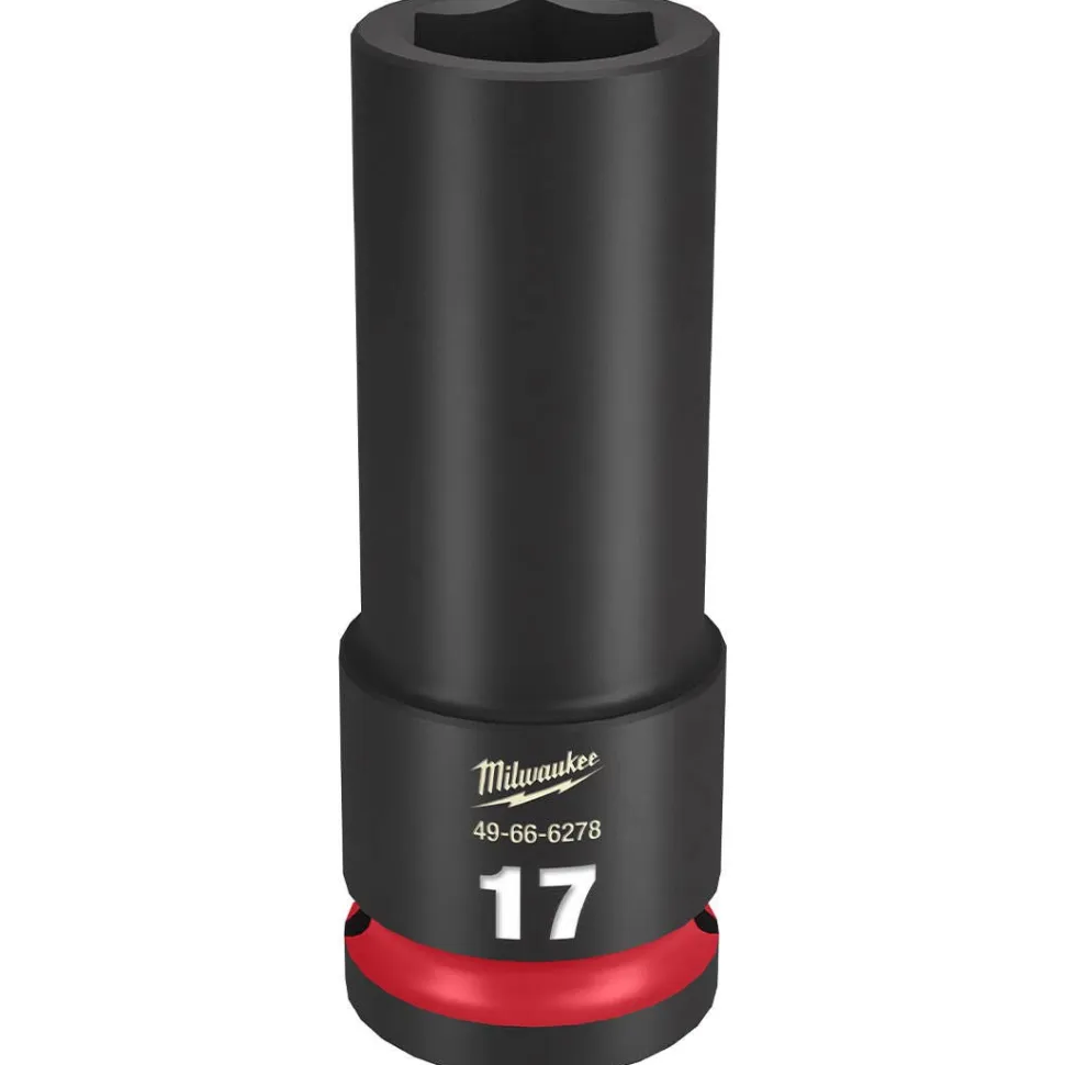 Milwaukee Shockwave Impact Duty 1/2" Drive 17mm Deep 6 Point Socket 49-66-6278