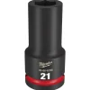 Milwaukee Shockwave Impact Duty 3/4" Drive 21mm Deep 6 Point Socket 49-66-6396