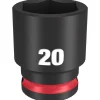 Milwaukee Shockwave Impact Duty 3/8" Drive 20mm Standard 6 Point Socket 49-66-6737