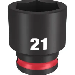 Milwaukee Shockwave Impact Duty 3/8'' Drive 21mm Standard 6 Point Socket 49-66-6144