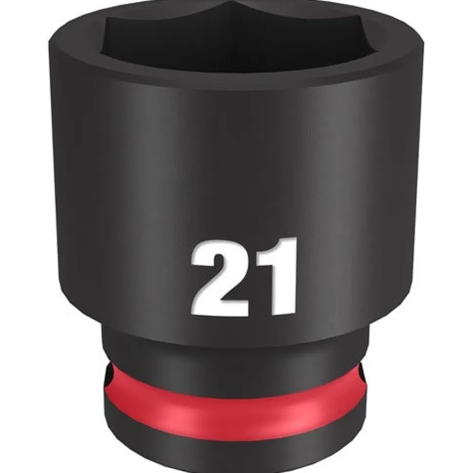 Milwaukee Shockwave Impact Duty 3/8'' Drive 21mm Standard 6 Point Socket 49-66-6144