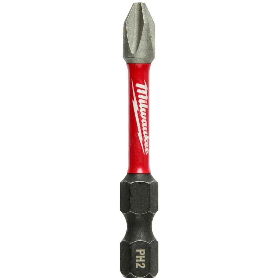 Milwaukee SHOCKWAVE 2" Impact Phillips #2 Power Bits 5 Pack 48-32-4602
