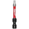 Milwaukee SHOCKWAVE 2" Impact Square Recess #3 Power Bits 25 Pack 48-32-4173